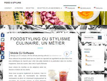 Tablet Screenshot of foodstyling.be